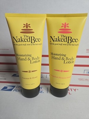 2-Naked Bee Hand & Body Lotion 6.7 Oz. - Coconut & Honey & Grapefruit Blossom