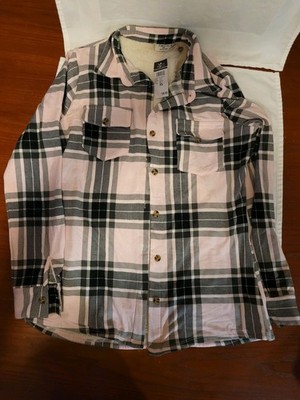 NEW WITH TAGS rue21 shirt with fleece Women Pink plaid XS