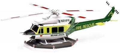 1/64 CODE 3 Miami Dade Fire Rescue BELL 412 Helicopter New in Box