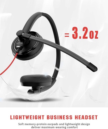 NUBWO Computer Headset with Microphone, with In-line Volue Controller | Black - Picture 18 of 19