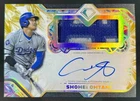 2025 Topps Diamond Icons Shohei Ohtani Auto Jumbo Patch Gold #1/1 Dodgers