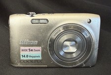 Nikon COOLPIX S3100 14MP 5x Zoom Digital Camera For Parts Repair No Battery