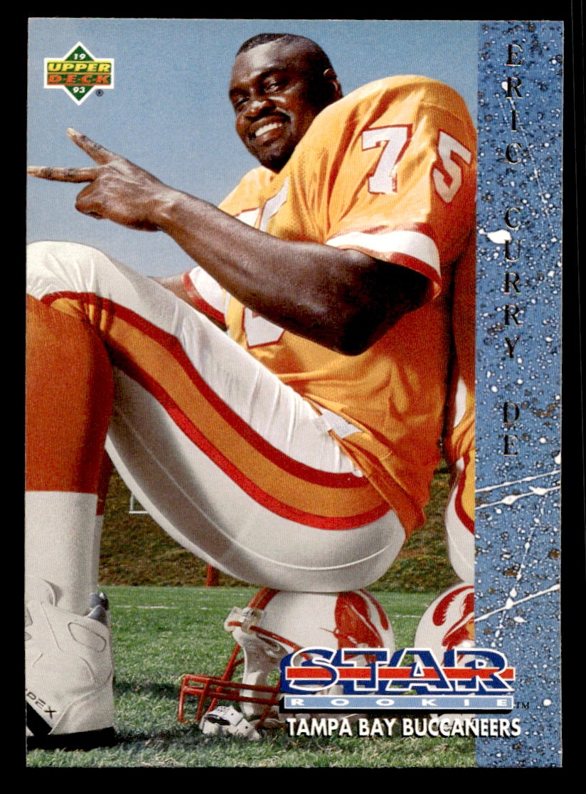 Star Rookie Eric Curry - 1993 Upper Deck Football card #2 Tampa Bay Buccaneers