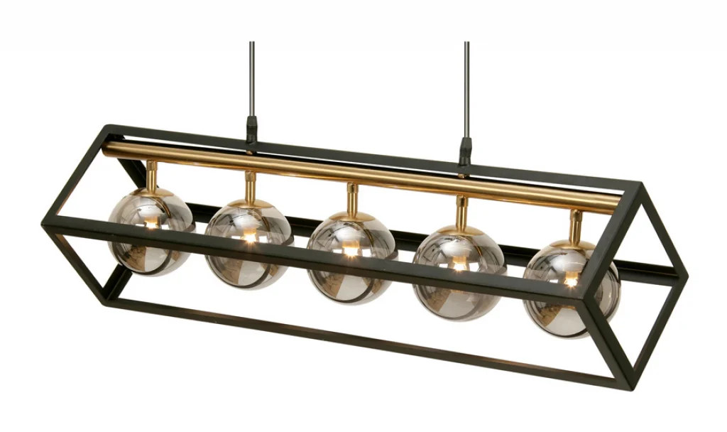Ceiling Light Black Tere 5 Oaks Lighting 4284/5 BK