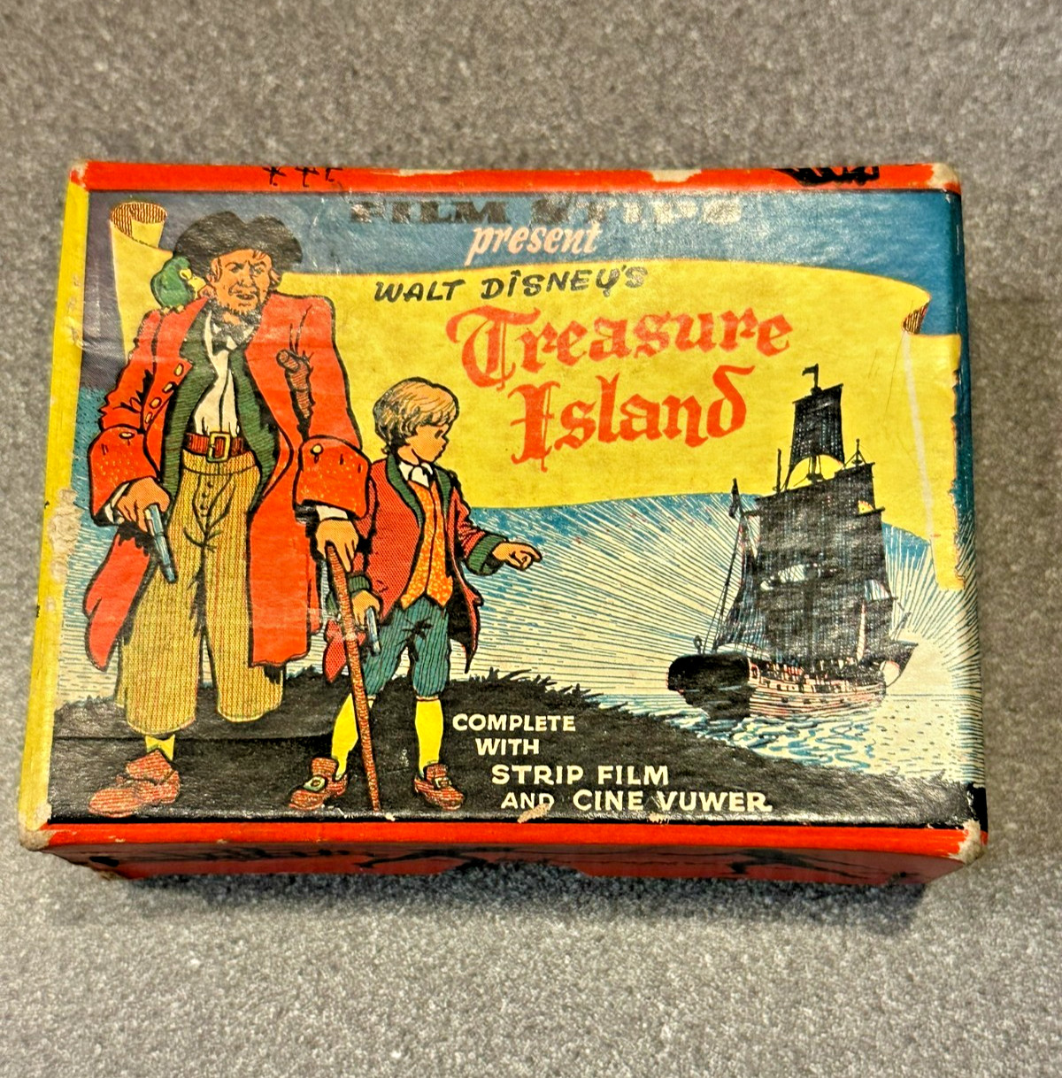 Disney Treasure Island Vintage Film Strips & Vuwer 1950