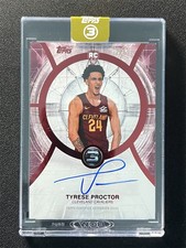2025-26 Topps Three 3 Basketball Tyrese Proctor #RA-TP RC Rookie Auto Red /5
