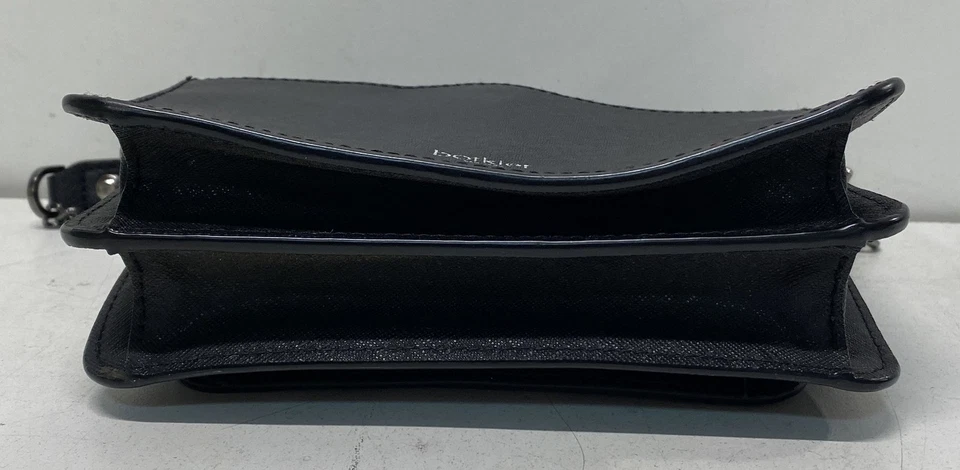 Cartera bandolera Botkier de cuero negra para mujer Foto 3 de 4