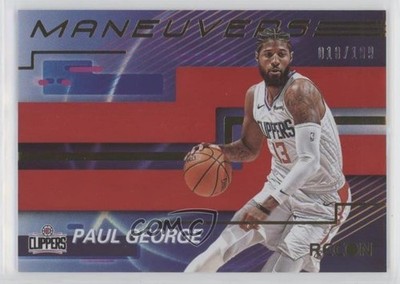 2020-21 Panini Recon Maneuvers Red 18/199 Paul George #18 0q0