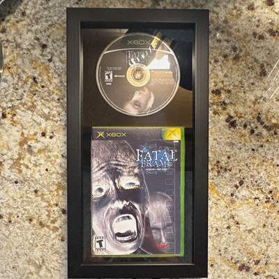 Fatal Frame XBOX - Framed (small crack in hub, will not play - display only)