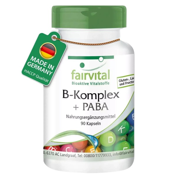 B-Komplex Mit PABA-90 Kapseln, Fairvital-image