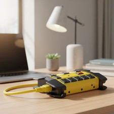 Heavy Duty Power Strip with USB, Workshop 8 Outlet Surge Protector 2700 Joule...