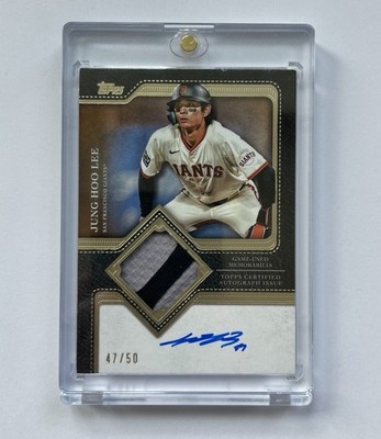 2025 Topps Update Jung Hoo Lee Game-Used Patch Auto /50 San Francisco Giants