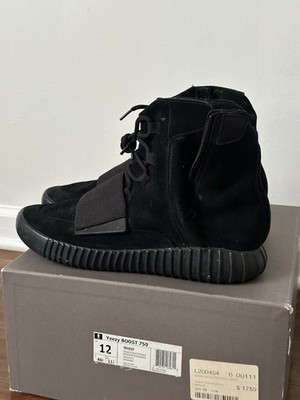 Size 12 - adidas Yeezy Boost 750 Triple Black