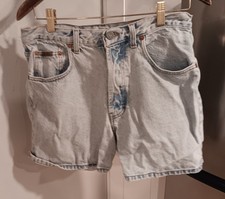 Vintage 90s Calvin Klein Shorts Womens 11 W30" L4.5" Blue Denim Jean Five Pocket