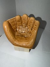 THE BAT RACK Ceramic Baseball Glove Don Heffner 1950s Johnny Sproatt's