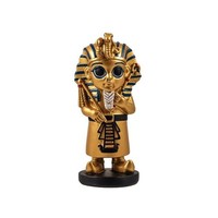 DRW Tutanchamon Figur FüR Kinder, äGyptischer KöNig, Aus Kunstharz, Handbemalt,