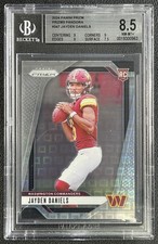 JAYDEN DANIELS BGS 8.5 2024 PANINI PRIZM #347 ROOKIE PANDORA RC 191/400