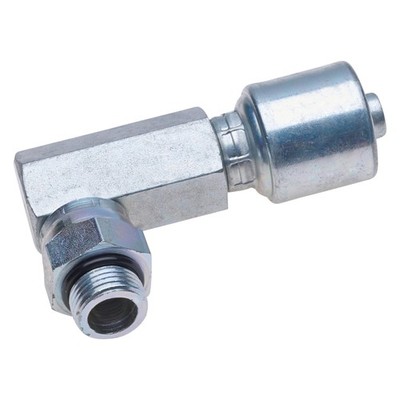 Gates MegaCrimp 1/4'' x 1.82'' Male O-Ring Boss Swivel 90° Block Coupling