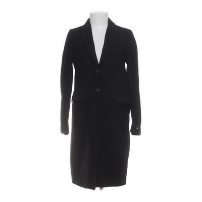 Tommy Hilfiger, Mantel, Damen, Größe: 34, Schwarz, Polyamid/Viskose/Wolle #dHf