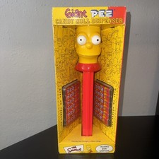 Vintage 2002 The Simpsons Giant Talking Bart Simpson Pez Dispenser NEW