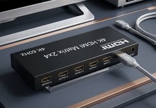 4K HDMI Matrix 2x4 60Hz – 2 Eingänge auf 4 Ausgänge Splitter Switch UHD 2160p