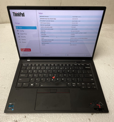 Lenovo X1 Carbon 9th Gen Intel i7-1185G7 @3.00GHz 16GB RAM NO SSD Parts *READ