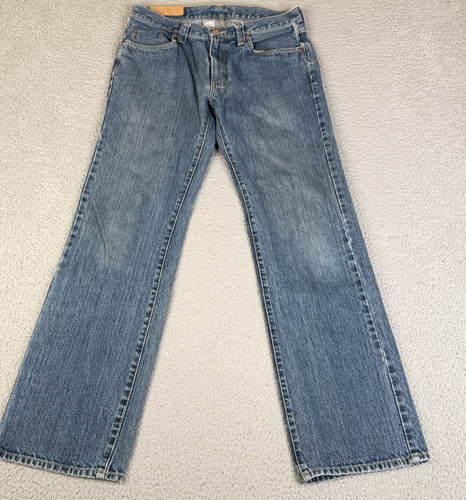 Vans Off The Wall Jeans Men 32x32 Blue Straight Leg Zip Fly Denim Skater RN96277