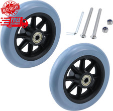 2PCS 5 Inch Wheel for Wheelchairs, Walkers, PVC Wheelchair Front Wheels Rolla...