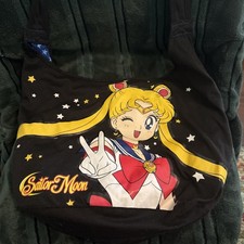 VTG Sailor Moon Tote Bag Cloth black