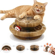 Kitlty Cat Toys Kurliz Cat Scratcher, Magic Organ Cat Scratching Board, Recyc...