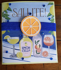 Handmade Scrapbook Junk Journal Folio Album 5.5"x6.25" - "Salute" Theme