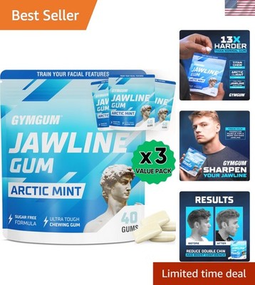 Jawline Gum | Hard Chewing Gum For Jaw Strength | Train Your Facial Features ...