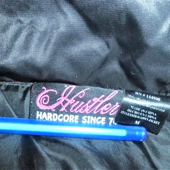 ST5BSM - Hustler Hardcore WOMAN'S COAT Sz M Vest Jacket Woman's Bomber Jacket - Image 2 of 4