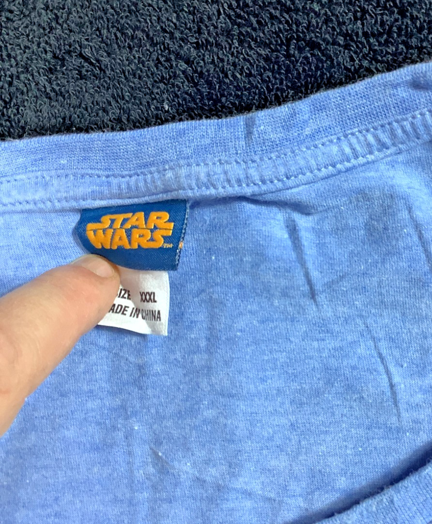 Darth Vader Storm Trooper Star Wars Light Blue T Shirt XXL 005x image 4