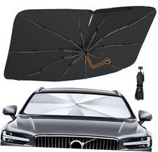 Umbrella Windshield Sun Shade Cover - 55" x 31" - Plain Car Sun Shade