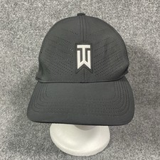 Nike Tiger Woods TW Golf Hat Black AeroBill Dri-Fit Heritage86 Flex M/L