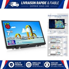 HAMTYSAN Écran LCD 7 Pouces HDMI 800x480 IPS pour Raspberry Pi