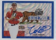 2019 Leaf Metal Draft State Pride Blue Wave /20 Colin Barber #SP-CB2 Auto l5w