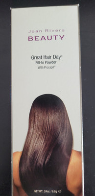 Joan Rivers Beauty Great Hair Day Fill In Powder SALT & PEPPER .24 oz W/Procapil