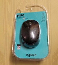 New, Sealed Logitech Black M170 Wireless Plug-and-Play Optical Mouse