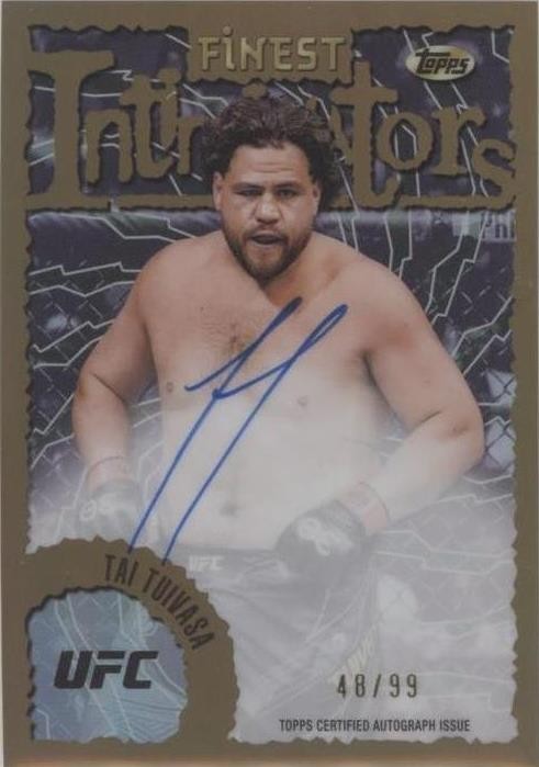 Rich Franklin 2024 Topps Finest UFC Intimidators Auto Gold