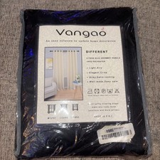 Vangao Faux Silk Panels Color Black 54 95