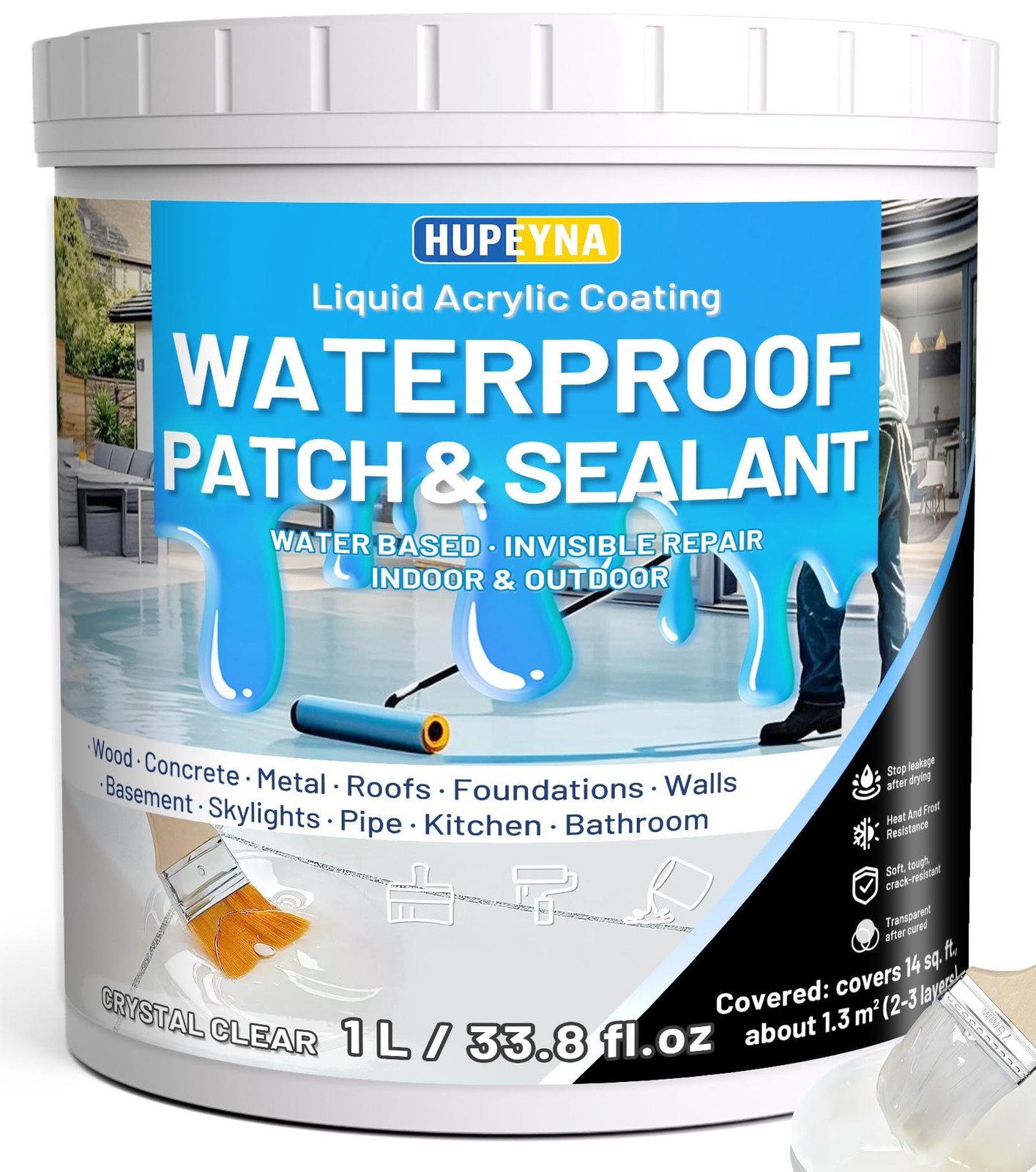 Liquid Waterproof Sealant, Invisible Water Proof Agent, Anti-Leakage Repairin...