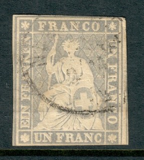 Schweiz 1855 Zum 27C Mi 18IIAys