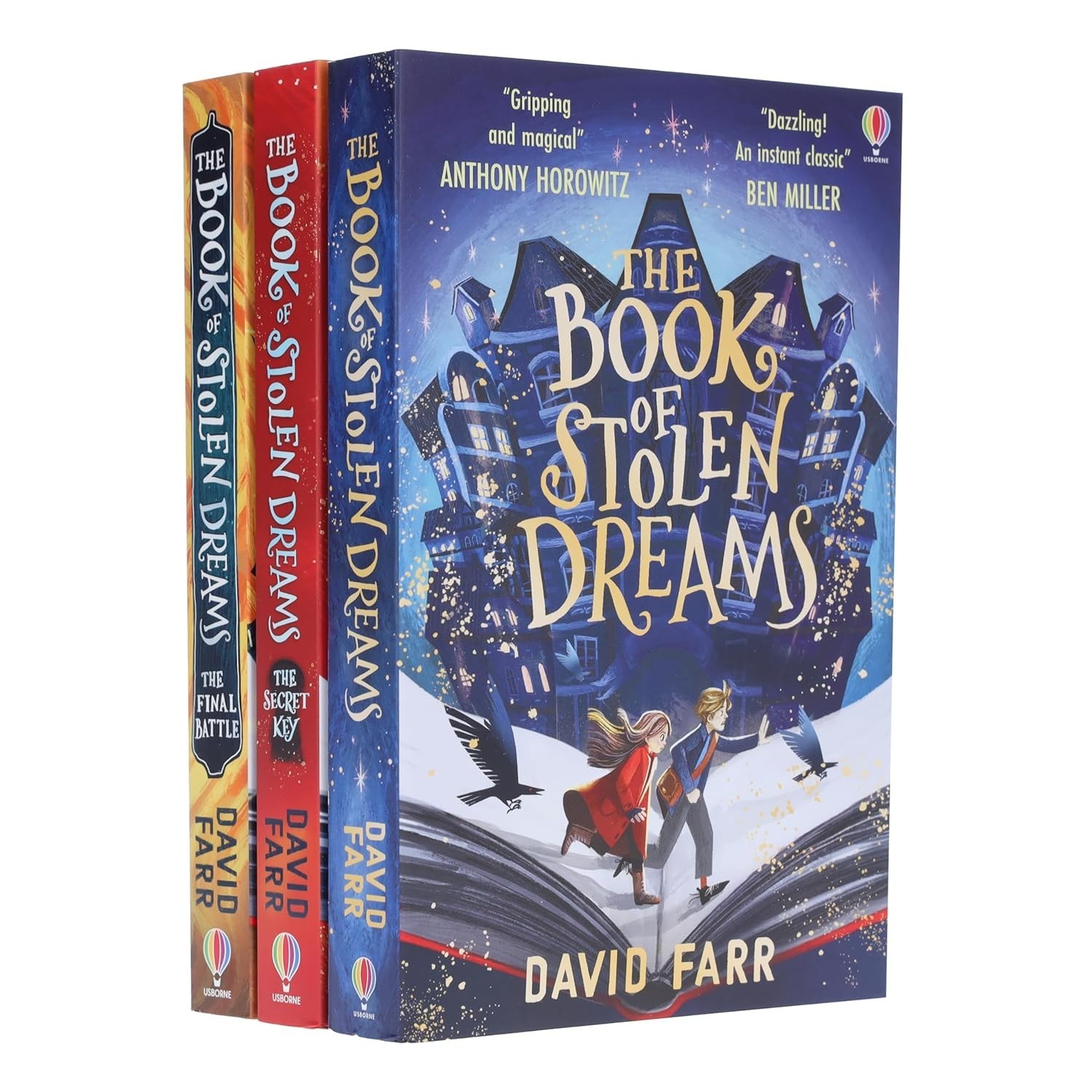 Stolen Dreams Adventures 3 Books Collection Set by David Farr Secret Key, Final