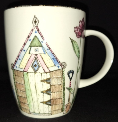 HUDSON MIDDLETON Garden House NICK HOLLAND FINE BONE CHINA COFFEE MUG TEA CUP UK