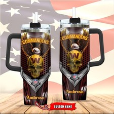 Team***Commander Stanley 40oz Stainless Steel H2.0 Flowstate Quencher Tumbler2