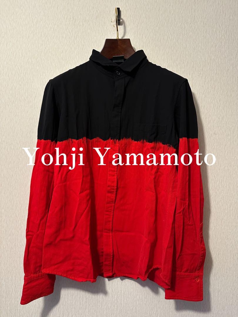 トップス Yohji Yamamoto Wool Gabardine shirts Yohji Yamamoto Wool Gabardine Shirt M Short Sleeve Black