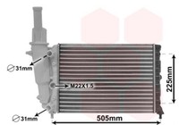 KüHler, Motor KüHlung 17002138 VAN Wezel FüR Fiat