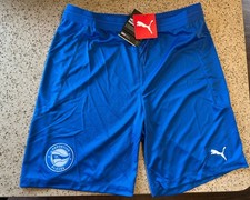 Pantalones Cortos de Fútbol Deportivo Alaves 23/24 Home Puma Drycell Nuevos con Etiquetas España Grandes